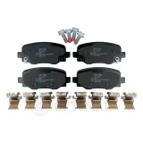 Bremsbelagsatz, Scheibenbremse Hinterachse OPTIMAL BP-12835