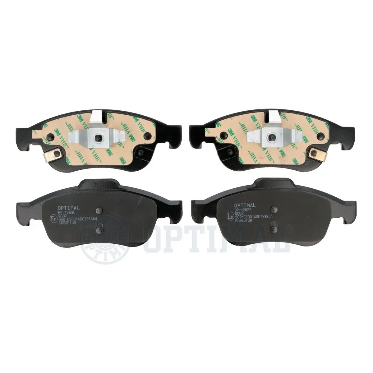 Bremsbelagsatz, Scheibenbremse Vorderachse OPTIMAL BP-12836