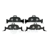 Bremsbelagsatz, Scheibenbremse Vorderachse OPTIMAL BP-12841