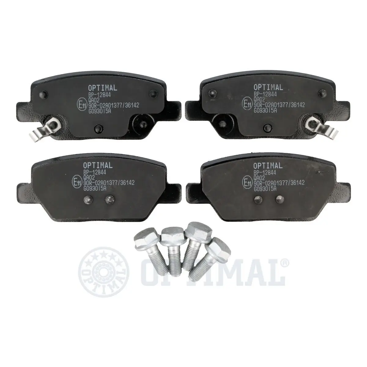 Bremsbelagsatz, Scheibenbremse Hinterachse OPTIMAL BP-12844