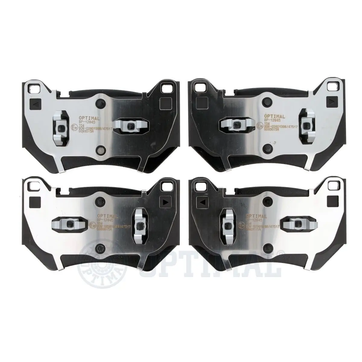 Bremsbelagsatz, Scheibenbremse Vorderachse OPTIMAL BP-12845