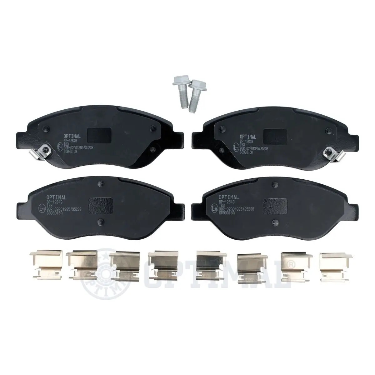 Bremsbelagsatz, Scheibenbremse Vorderachse OPTIMAL BP-12849