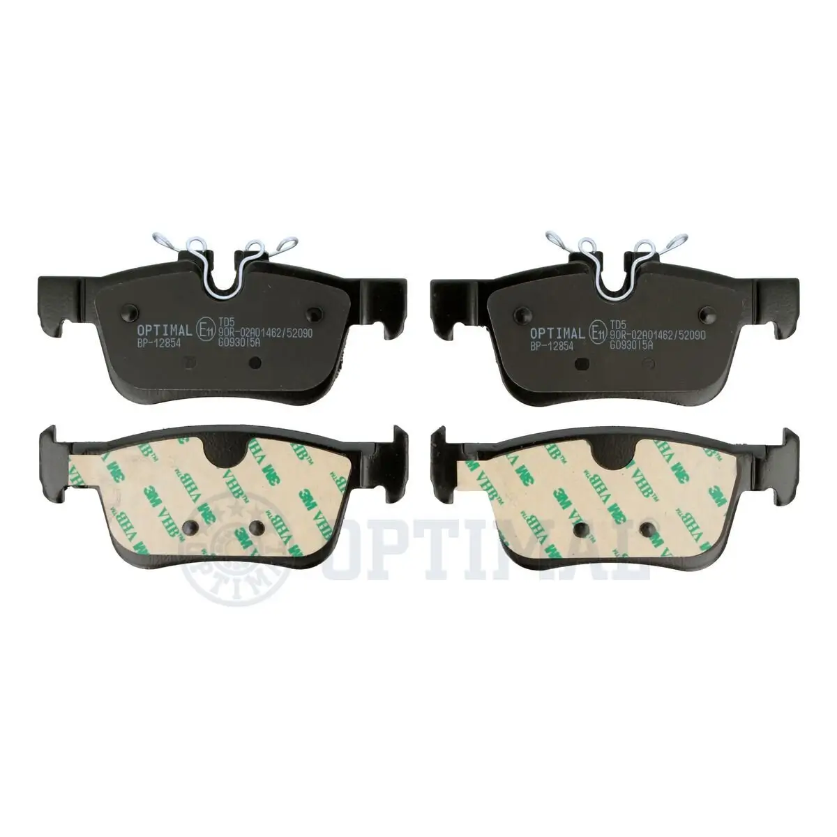 Bremsbelagsatz, Scheibenbremse Hinterachse OPTIMAL BP-12854