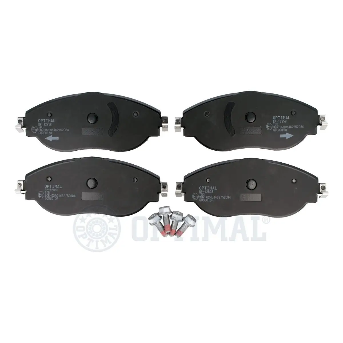 Bremsbelagsatz, Scheibenbremse Vorderachse OPTIMAL BP-12858