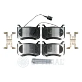 Bremsbelagsatz, Scheibenbremse Vorderachse OPTIMAL BP-12863