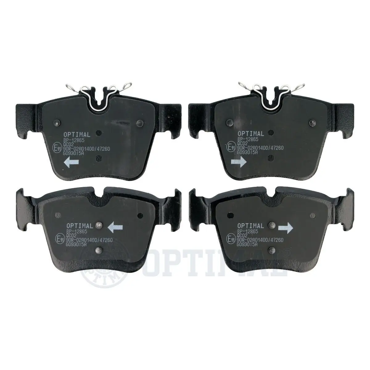 Bremsbelagsatz, Scheibenbremse Hinterachse OPTIMAL BP-12865