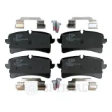 Bremsbelagsatz, Scheibenbremse Hinterachse OPTIMAL BP-12867