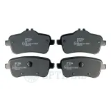 Bremsbelagsatz, Scheibenbremse Hinterachse OPTIMAL BP-12871