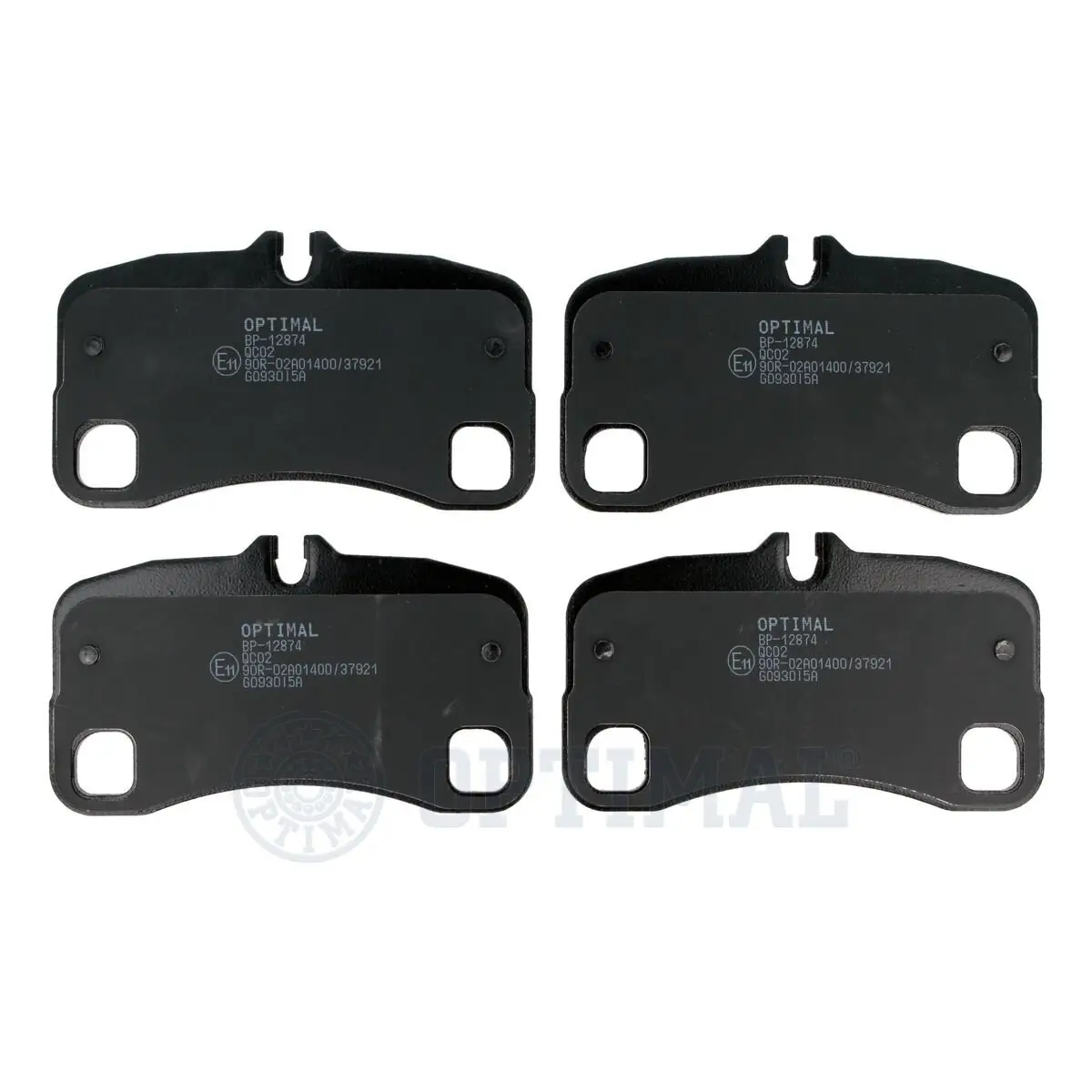 Bremsbelagsatz, Scheibenbremse Hinterachse OPTIMAL BP-12874