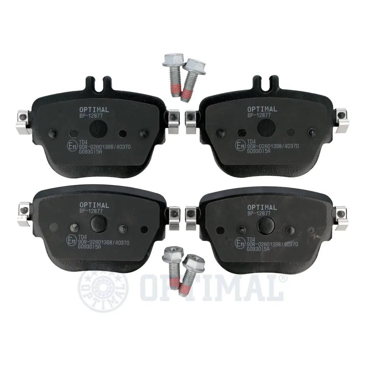 Bremsbelagsatz, Scheibenbremse Hinterachse OPTIMAL BP-12877