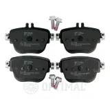 Bremsbelagsatz, Scheibenbremse Hinterachse OPTIMAL BP-12877