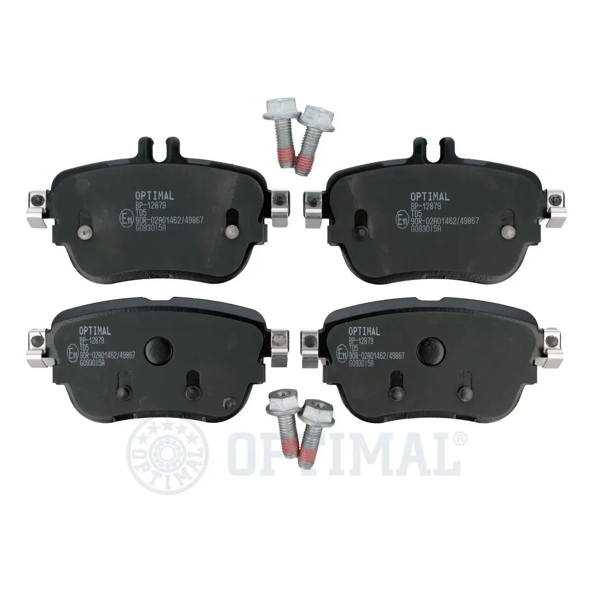 Bremsbelagsatz, Scheibenbremse Hinterachse OPTIMAL BP-12879