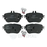 Bremsbelagsatz, Scheibenbremse Hinterachse OPTIMAL BP-12879