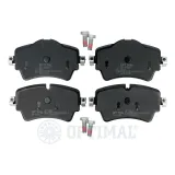 Bremsbelagsatz, Scheibenbremse Vorderachse OPTIMAL BP-12880