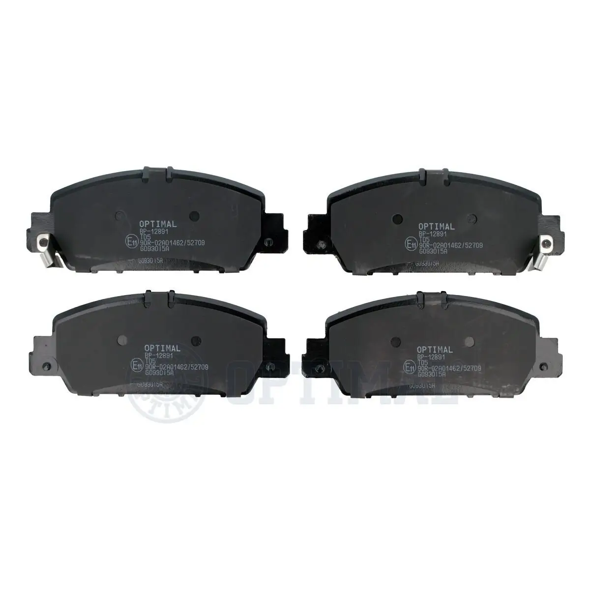 Bremsbelagsatz, Scheibenbremse Vorderachse OPTIMAL BP-12891