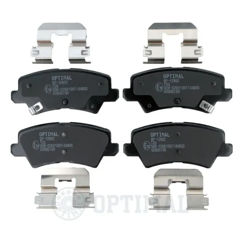 Bremsbelagsatz, Scheibenbremse Hinterachse OPTIMAL BP-12892 Bild Bremsbelagsatz, Scheibenbremse Hinterachse OPTIMAL BP-12892
