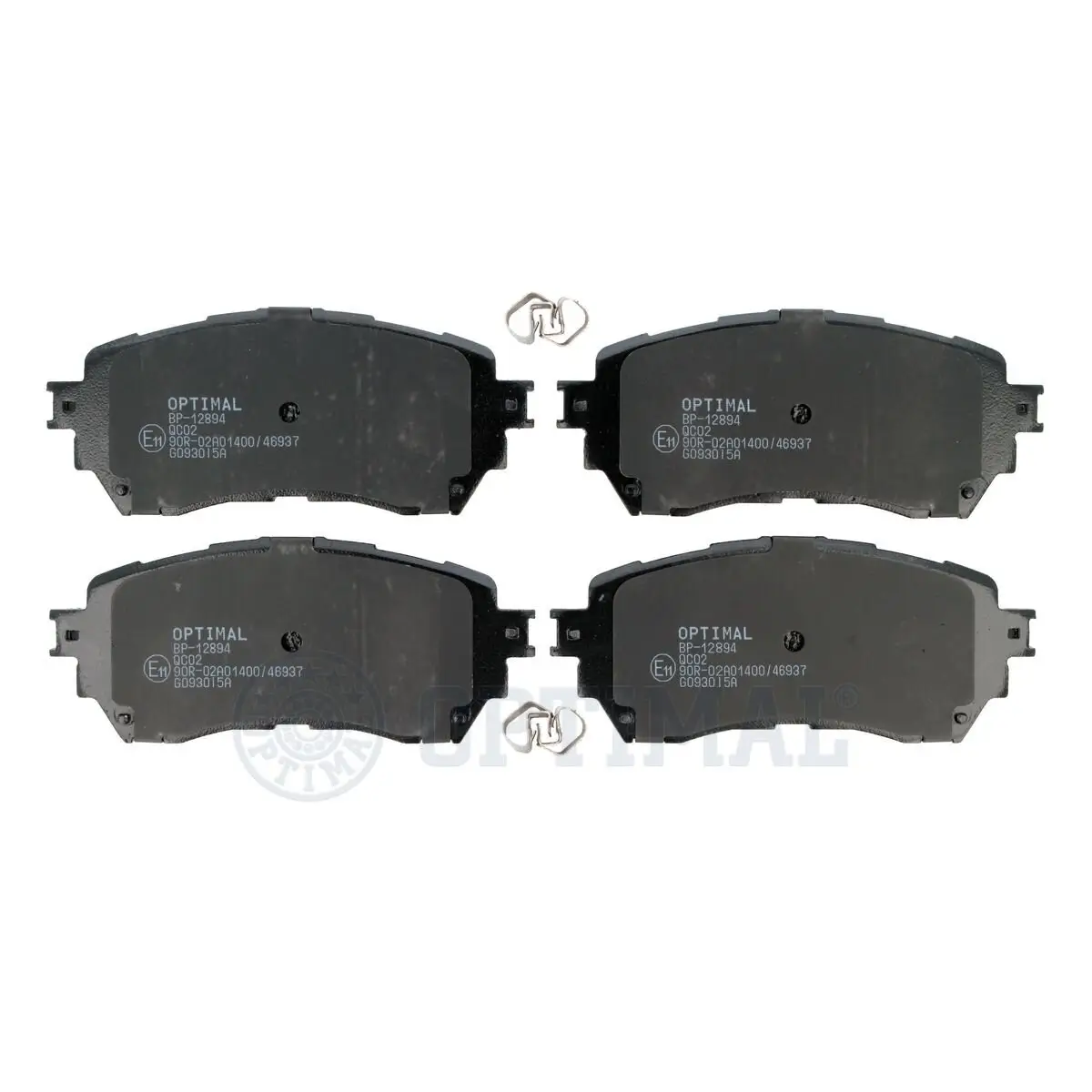 Bremsbelagsatz, Scheibenbremse Vorderachse OPTIMAL BP-12894