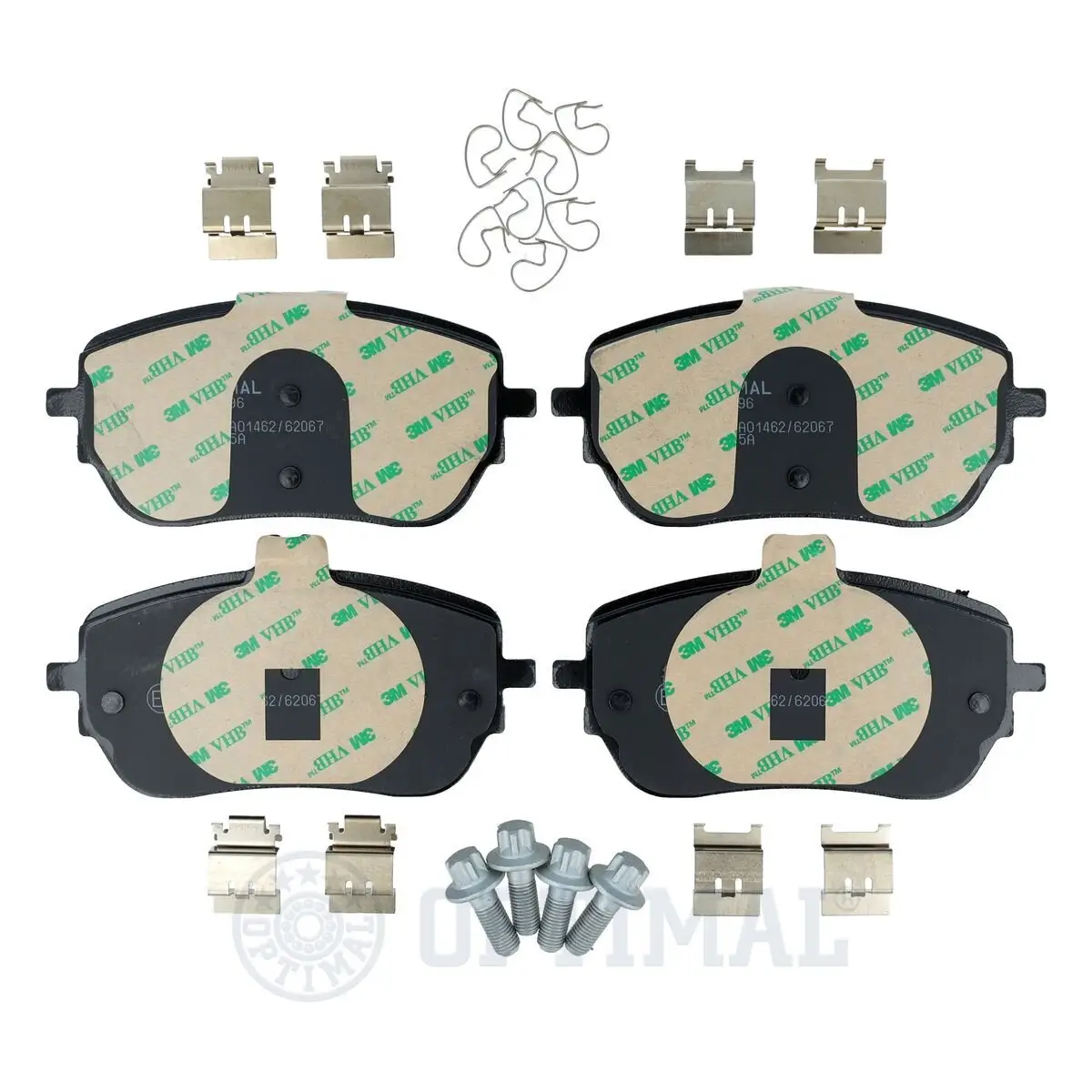 Bremsbelagsatz, Scheibenbremse Vorderachse OPTIMAL BP-12896