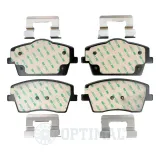 Bremsbelagsatz, Scheibenbremse Vorderachse OPTIMAL BP-12904