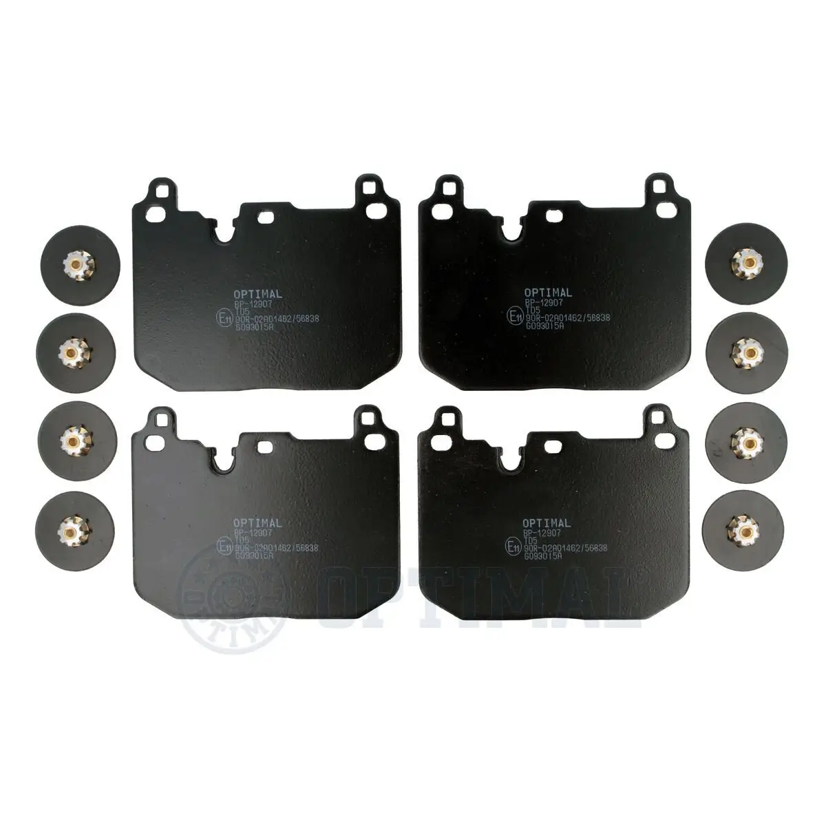 Bremsbelagsatz, Scheibenbremse Vorderachse OPTIMAL BP-12907