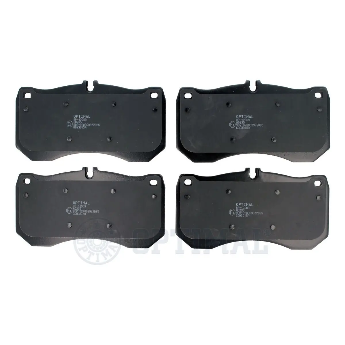 Bremsbelagsatz, Scheibenbremse Vorderachse OPTIMAL BP-12909