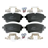 Bremsbelagsatz, Scheibenbremse Hinterachse OPTIMAL BP-12911