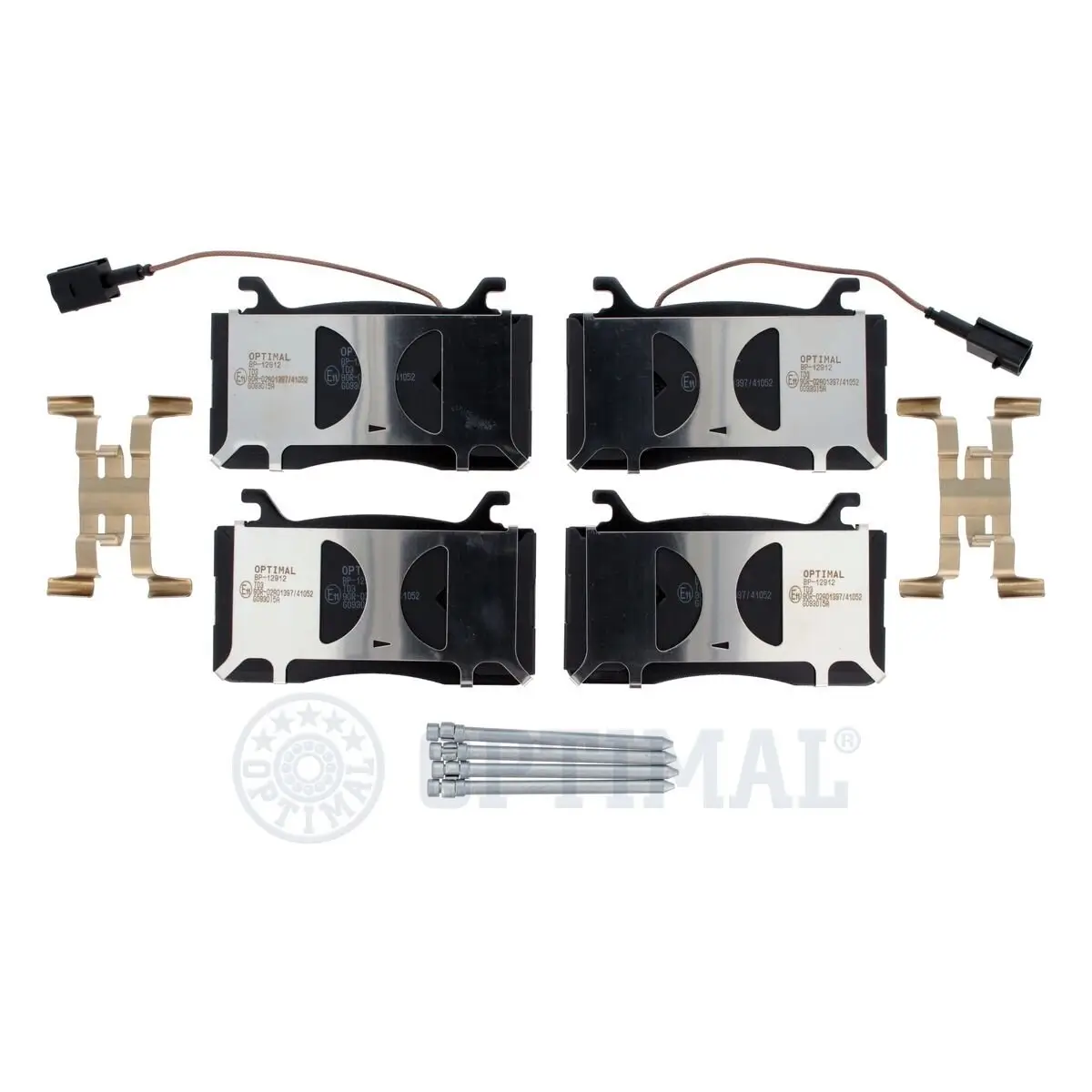 Bremsbelagsatz, Scheibenbremse Vorderachse OPTIMAL BP-12912