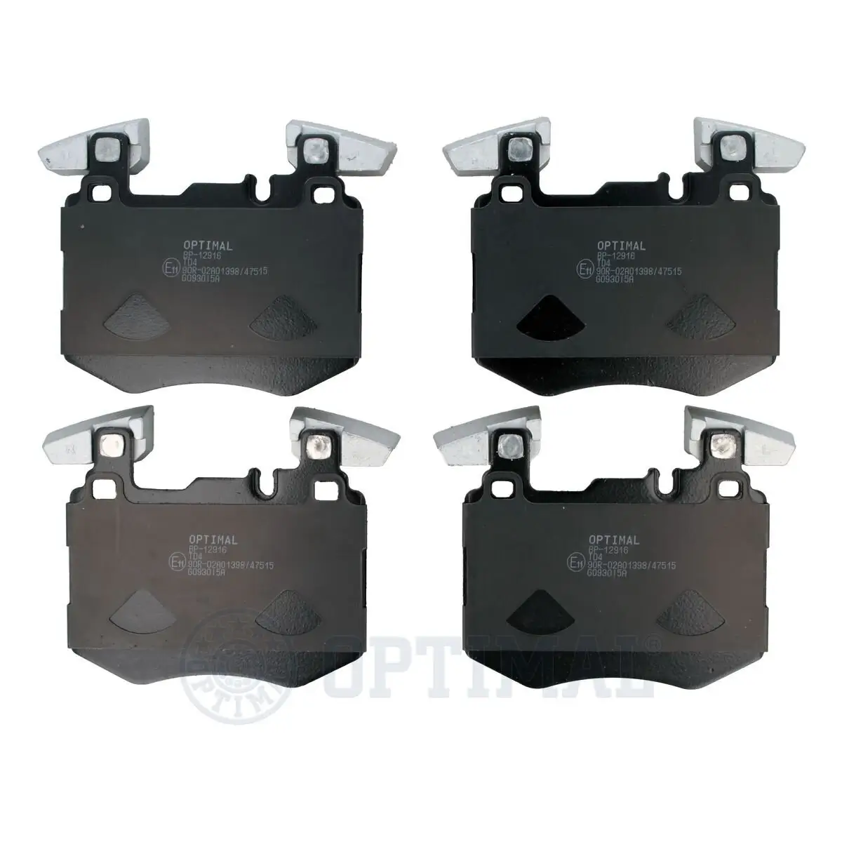 Bremsbelagsatz, Scheibenbremse Vorderachse OPTIMAL BP-12916