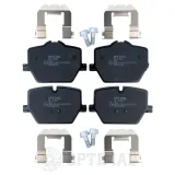 Bremsbelagsatz, Scheibenbremse Hinterachse OPTIMAL BP-12924