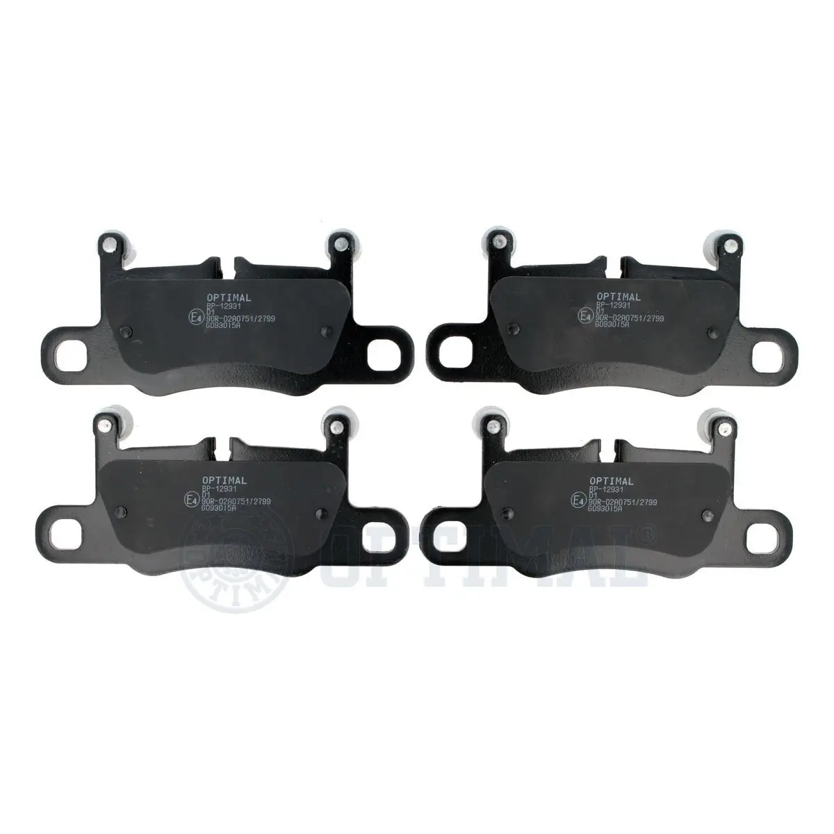 Bremsbelagsatz, Scheibenbremse Hinterachse OPTIMAL BP-12931