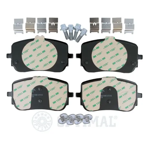 Bremsbelagsatz, Scheibenbremse Vorderachse OPTIMAL BP-12933 Bild Bremsbelagsatz, Scheibenbremse Vorderachse OPTIMAL BP-12933