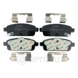 Bremsbelagsatz, Scheibenbremse Hinterachse OPTIMAL BP-12935