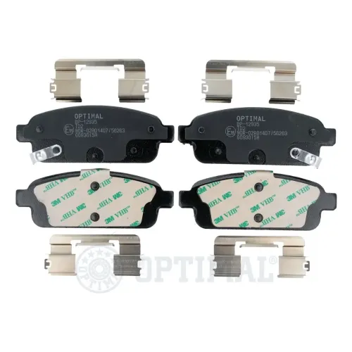 Bremsbelagsatz, Scheibenbremse Hinterachse OPTIMAL BP-12935 Bild Bremsbelagsatz, Scheibenbremse Hinterachse OPTIMAL BP-12935