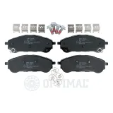 Bremsbelagsatz, Scheibenbremse Hinterachse OPTIMAL BP-12946