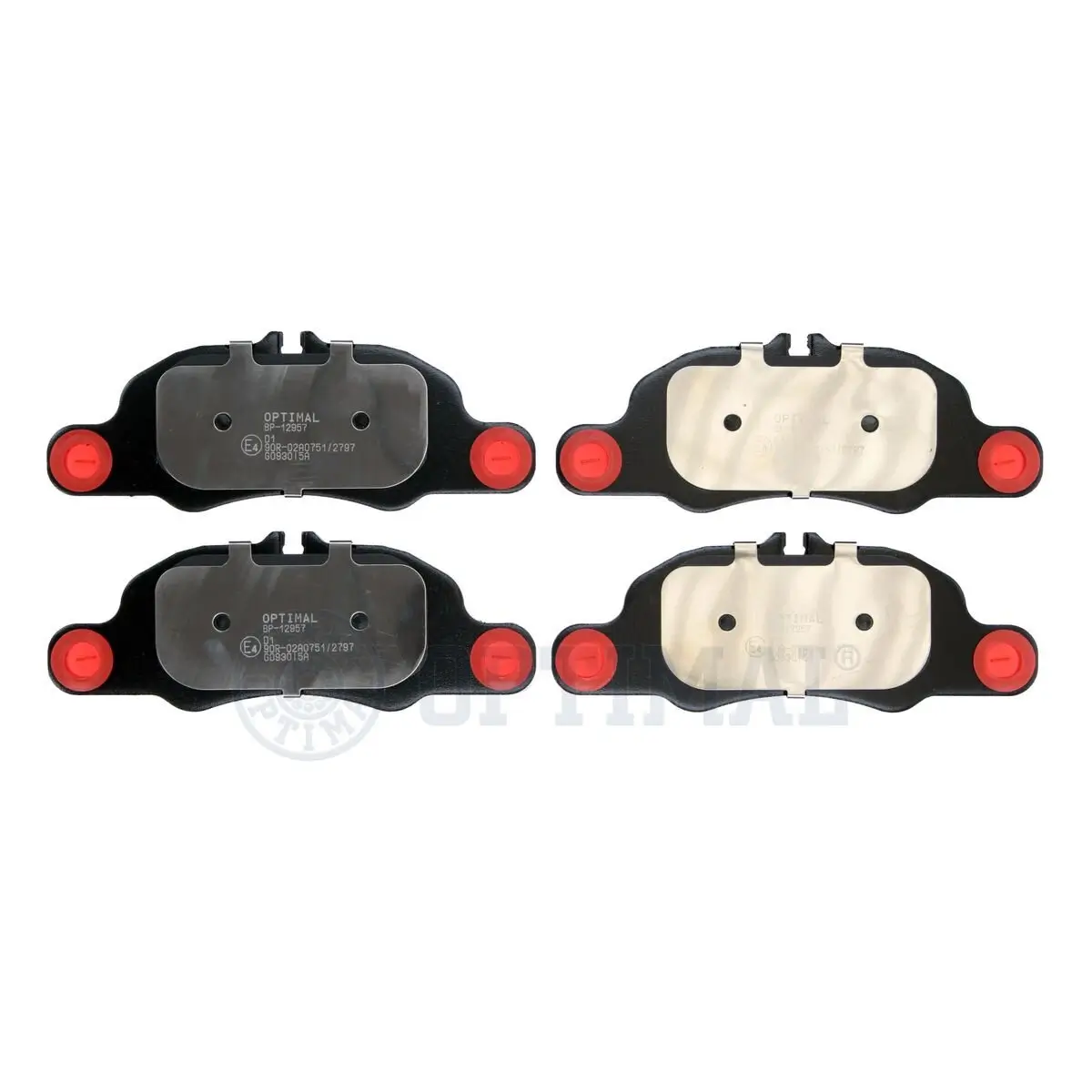 Bremsbelagsatz, Scheibenbremse Vorderachse OPTIMAL BP-12957