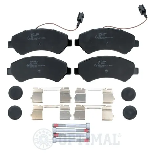 Bremsbelagsatz, Scheibenbremse Vorderachse OPTIMAL BP-12959 Bild Bremsbelagsatz, Scheibenbremse Vorderachse OPTIMAL BP-12959