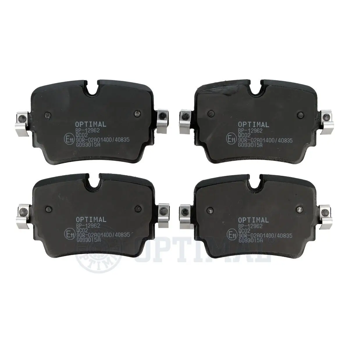 Bremsbelagsatz, Scheibenbremse Hinterachse OPTIMAL BP-12962