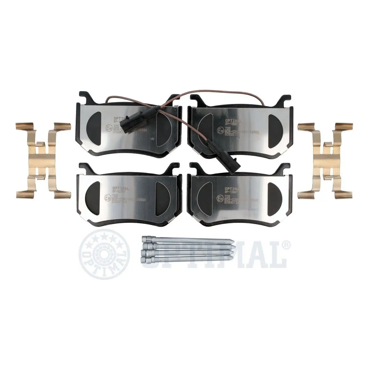 Bremsbelagsatz, Scheibenbremse Hinterachse OPTIMAL BP-12967