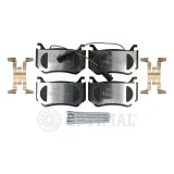 Bremsbelagsatz, Scheibenbremse Hinterachse OPTIMAL BP-12967