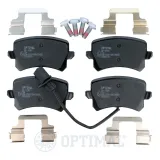 Bremsbelagsatz, Scheibenbremse Hinterachse OPTIMAL BP-12982