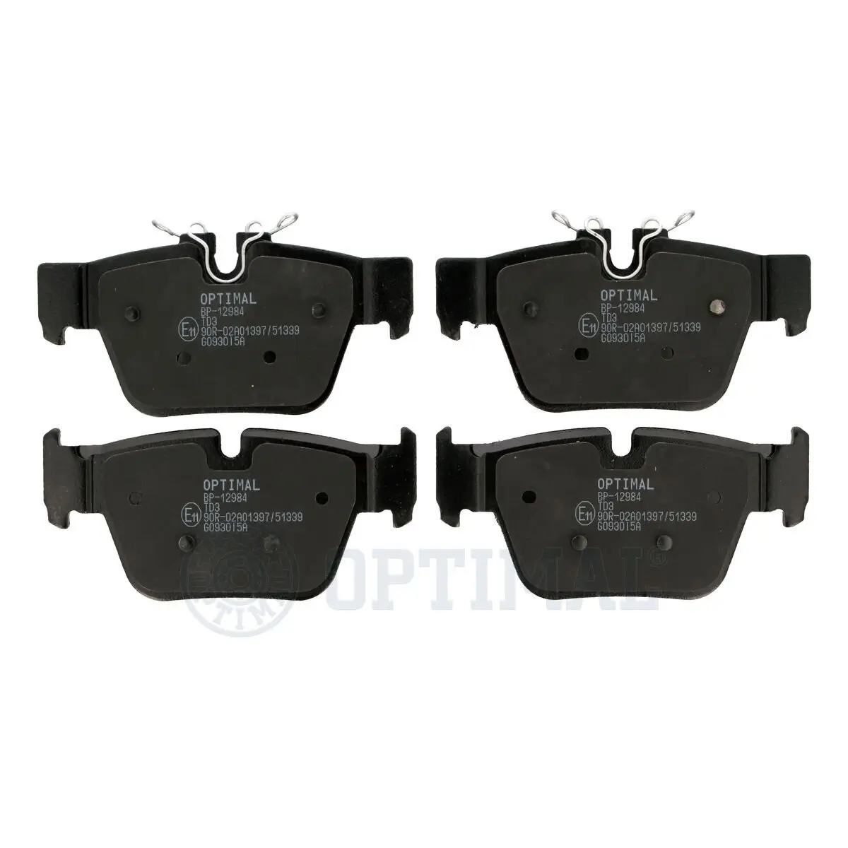 Bremsbelagsatz, Scheibenbremse Hinterachse OPTIMAL BP-12984