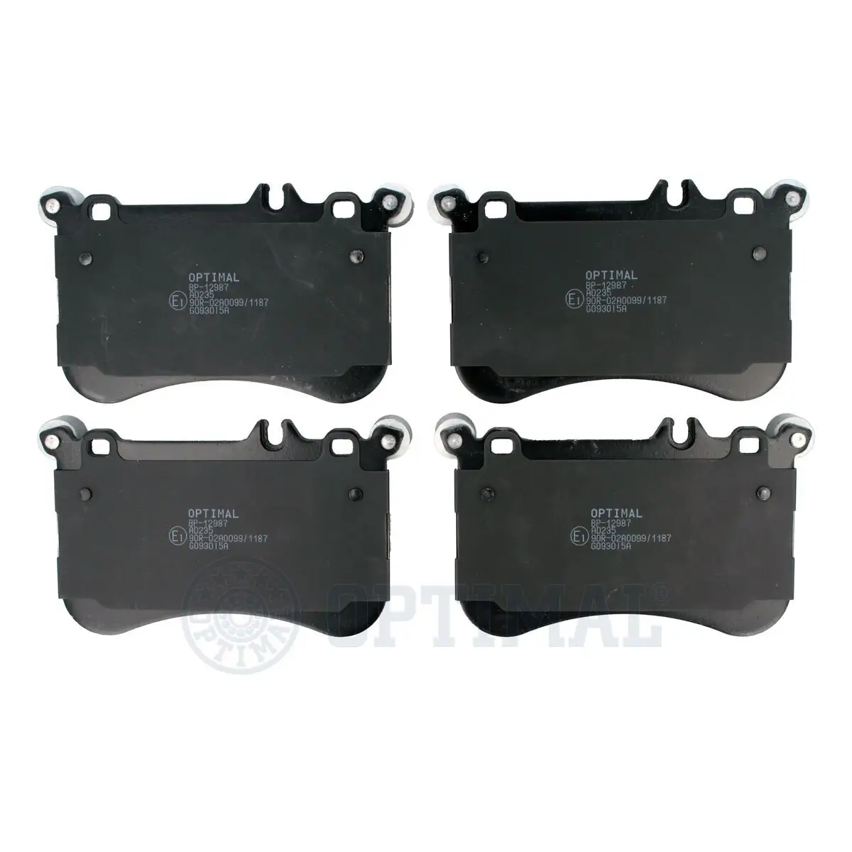 Bremsbelagsatz, Scheibenbremse Vorderachse OPTIMAL BP-12987