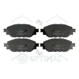 Bremsbelagsatz, Scheibenbremse Vorderachse OPTIMAL BP-12995
