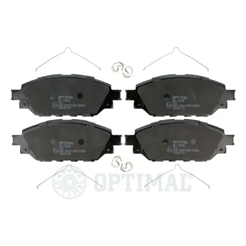 Bremsbelagsatz, Scheibenbremse Vorderachse OPTIMAL BP-12995 Bild Bremsbelagsatz, Scheibenbremse Vorderachse OPTIMAL BP-12995