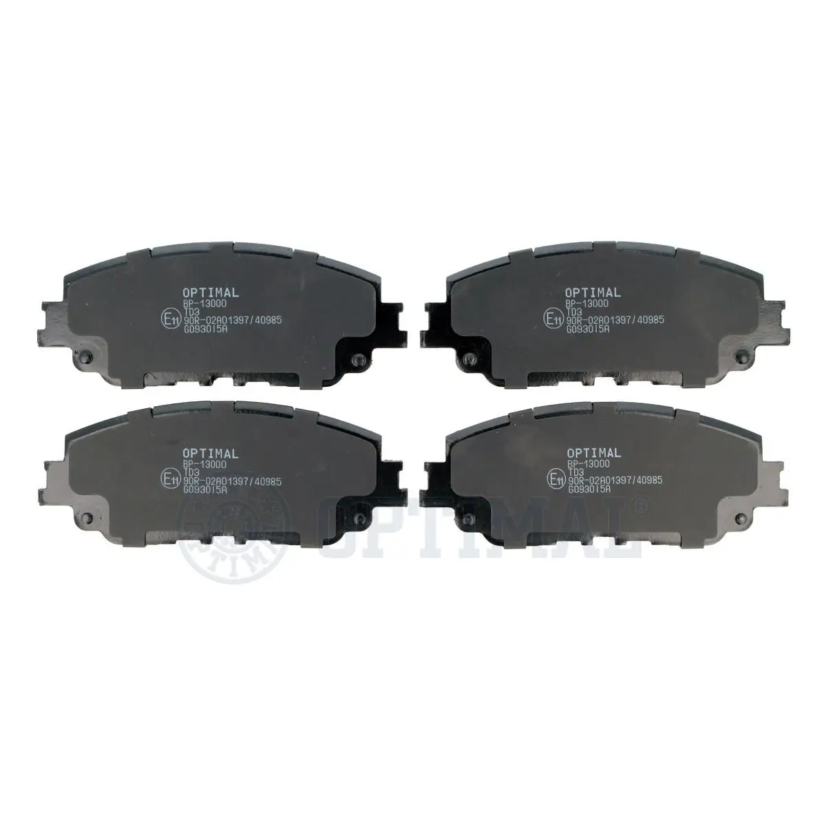 Bremsbelagsatz, Scheibenbremse Vorderachse OPTIMAL BP-13000