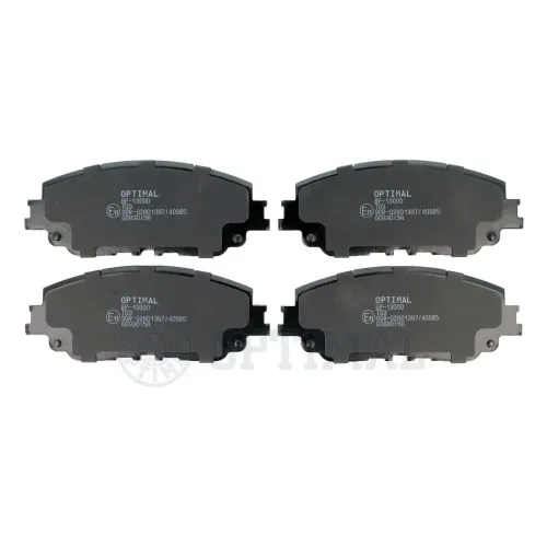 Bremsbelagsatz, Scheibenbremse Vorderachse OPTIMAL BP-13000 Bild Bremsbelagsatz, Scheibenbremse Vorderachse OPTIMAL BP-13000