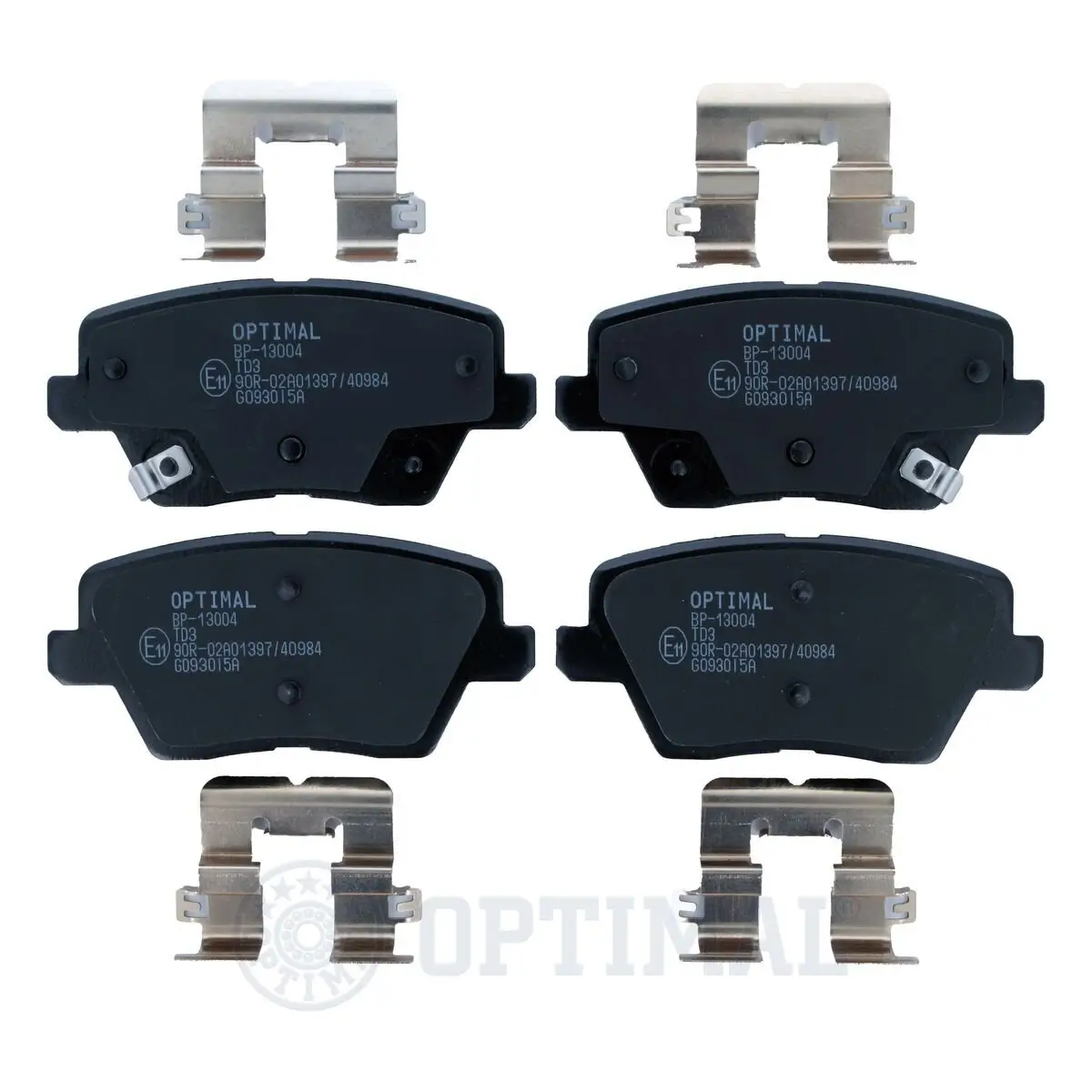 Bremsbelagsatz, Scheibenbremse Hinterachse OPTIMAL BP-13004