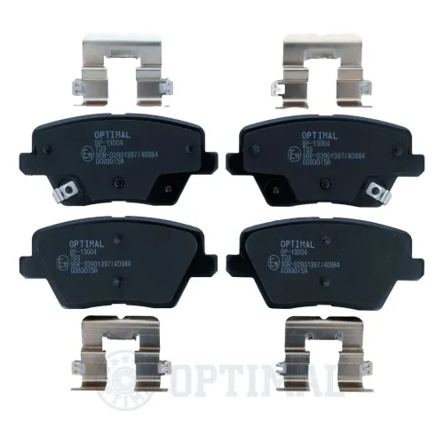Bremsbelagsatz, Scheibenbremse Hinterachse OPTIMAL BP-13004 Bild Bremsbelagsatz, Scheibenbremse Hinterachse OPTIMAL BP-13004