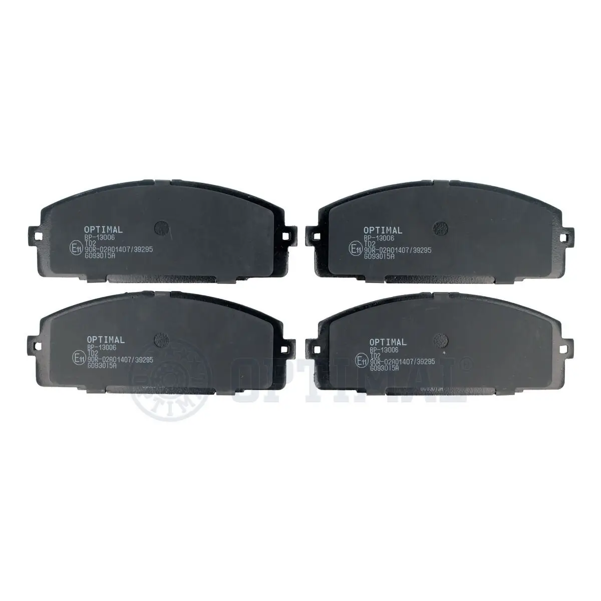 Bremsbelagsatz, Scheibenbremse Vorderachse OPTIMAL BP-13006