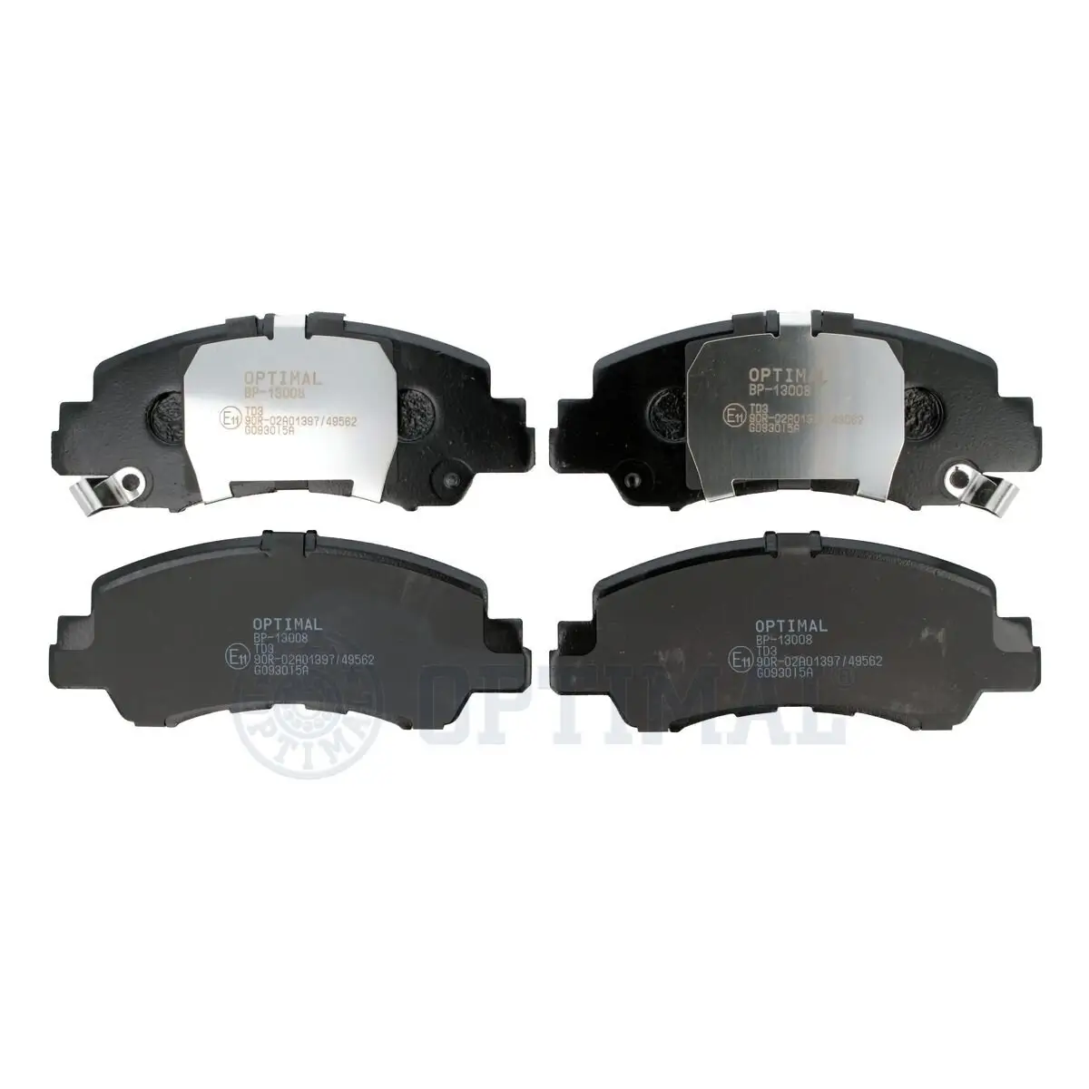 Bremsbelagsatz, Scheibenbremse Vorderachse OPTIMAL BP-13008